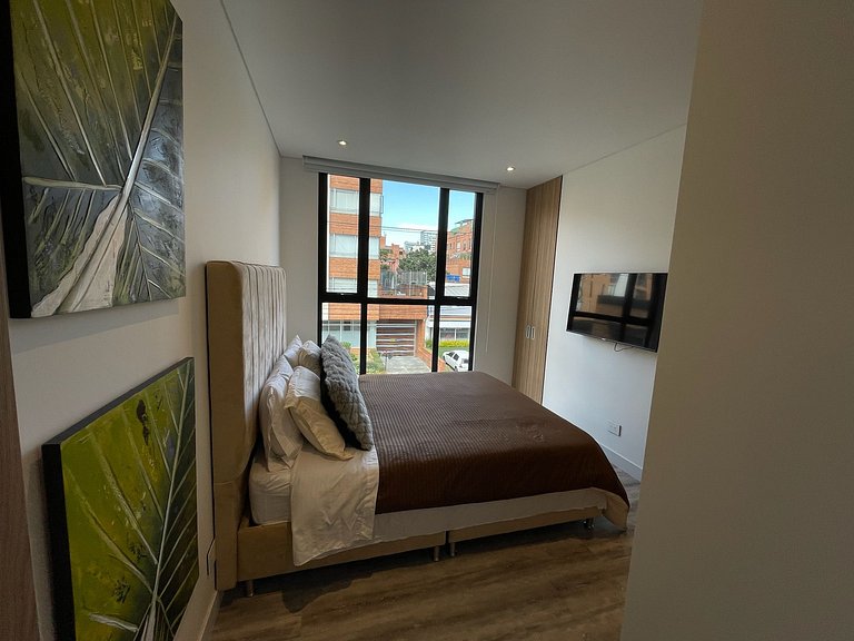 1BR with private terrace and BBQ in Chicó