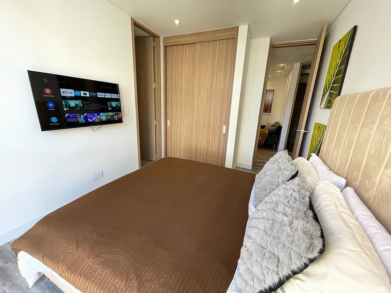 1BR with private terrace and BBQ in Chicó