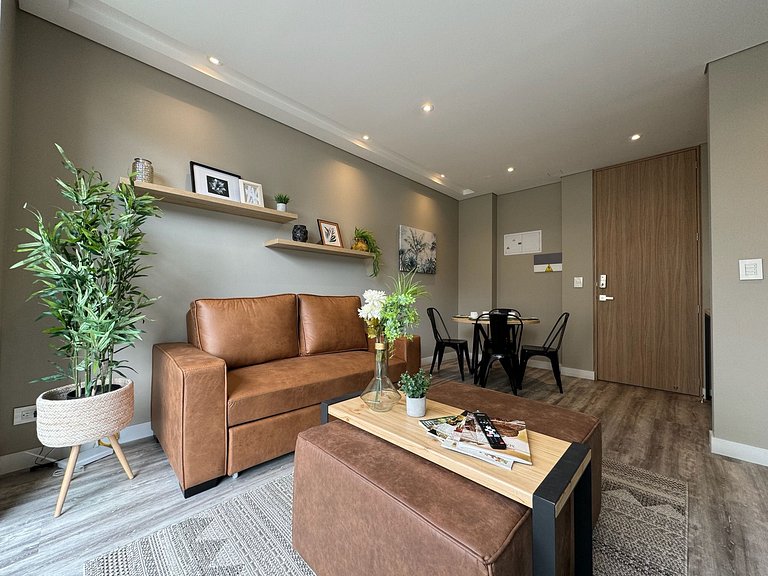 2 hab con terraza privada y balcón en Chicó