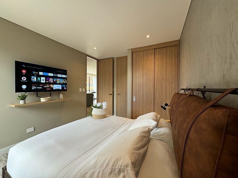 2 hab con terraza privada y balcón en Chicó