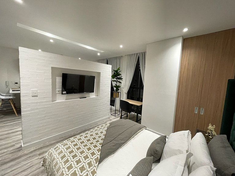 Loft de 1 hab con balcón y vista en Chicó
