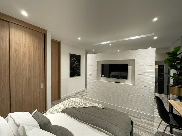 Loft de 1 hab con balcón y vista en Chicó