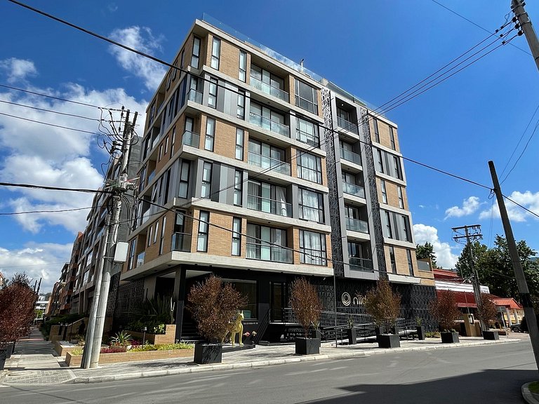 2 hab con terraza privada y balcón en Chicó