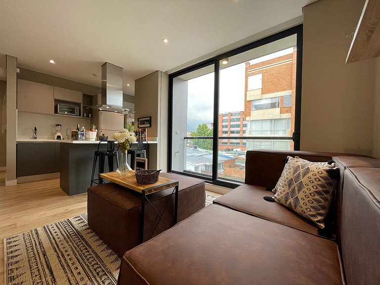 2BR apartment for 6 guests in Chicó