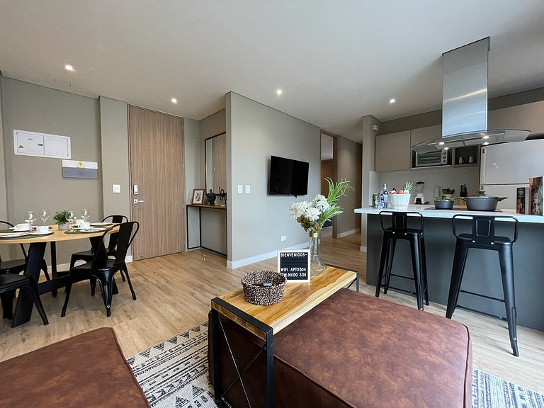 Suite familiar de 2 hab con vista en Chicó