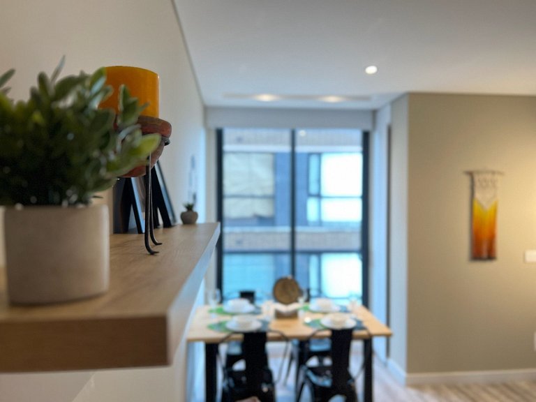 Comfy 1BR with balcony and gym in Chicó