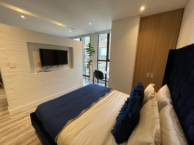 1BR loft with free parking in Chicó