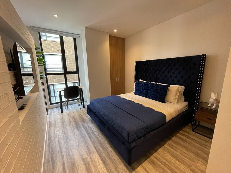Loft de 1 hab con parqueadero gratis en Chicó