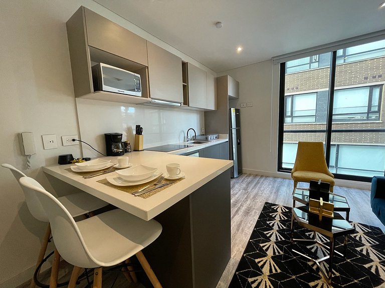 1BR loft with free parking in Chicó