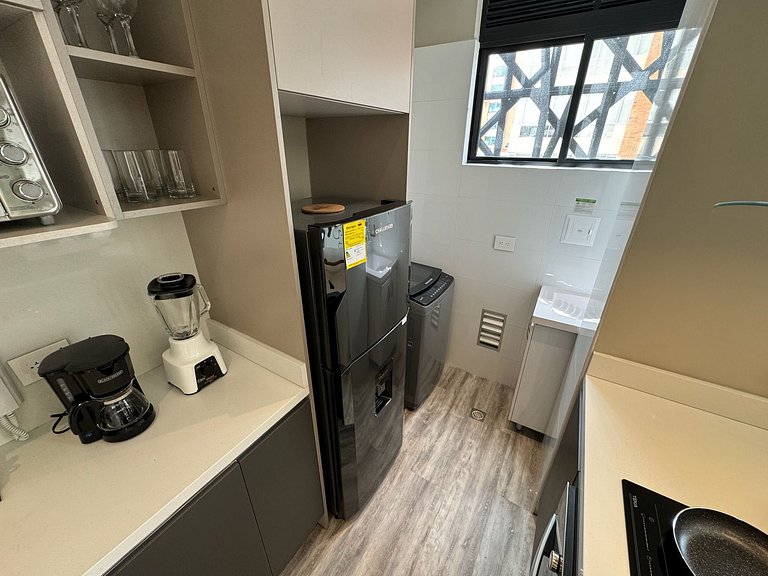 2 hab con terraza privada y balcón en Chicó